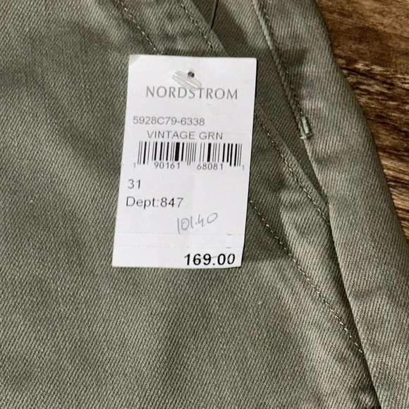 NWT PAIGE Designer WMN 31 Vintage Green Shorts (60Cotton/40Lyocell) Nordstrom - Picture 2 of 16